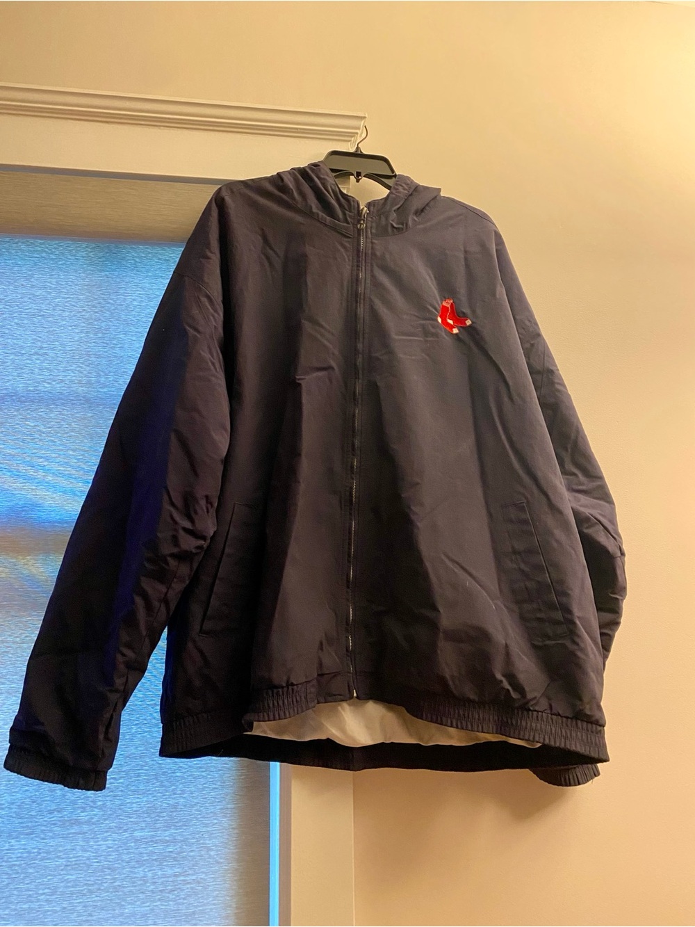 Gear For Sports Red Sox Navy Hooded Windbreaker